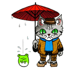 Kabu the cat man2 sticker #8144692