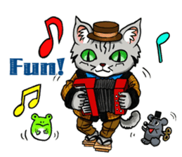 Kabu the cat man2 sticker #8144693