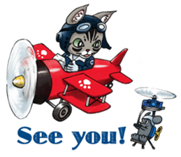 Kabu the cat man2 sticker #8144697