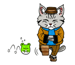 Kabu the cat man2 sticker #8144706