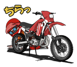 I love off-road motorcycle! sticker #8145162