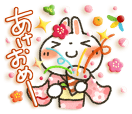 Colorful rabbit 2 sticker #8145236