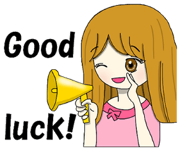 Japanese MOE girls(English) sticker #8145887