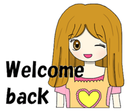 Japanese MOE girls(English) sticker #8145889