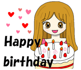 Japanese MOE girls(English) sticker #8145892