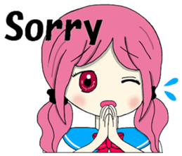 Japanese MOE girls(English) sticker #8145906