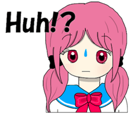 Japanese MOE girls(English) sticker #8145911