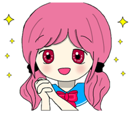 Japanese MOE girls(English) sticker #8145916