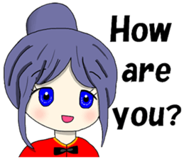 Japanese MOE girls(English) sticker #8145918