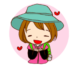 The girl who likes mountains sticker #8146130