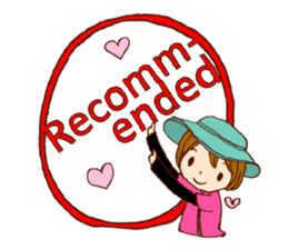 The girl who likes mountains sticker #8146143