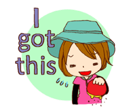 The girl who likes mountains sticker #8146151