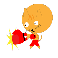 Very cute & brown cat Sticker