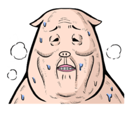 Three pigs sticker #8146404