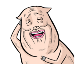 Three pigs sticker #8146409