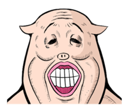 Three pigs sticker #8146411