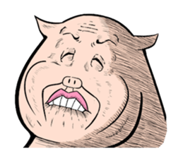 Three pigs sticker #8146418
