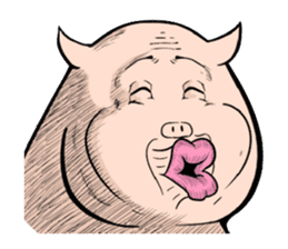 Three pigs sticker #8146419