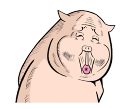 Three pigs sticker #8146439