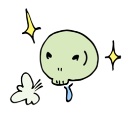 Gluttony Skull Stickers2 sticker #8146770