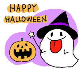 halloween ghost-chan sticker sticker #8146804