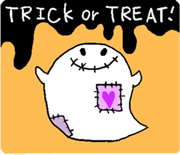 halloween ghost-chan sticker sticker #8146806