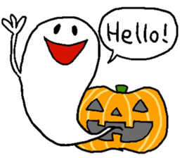 halloween ghost-chan sticker sticker #8146812