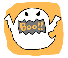 halloween ghost-chan sticker sticker #8146821