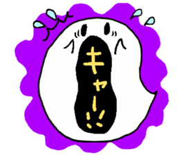 halloween ghost-chan sticker sticker #8146822