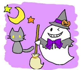 halloween ghost-chan sticker sticker #8146825