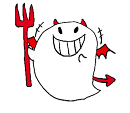 halloween ghost-chan sticker sticker #8146827