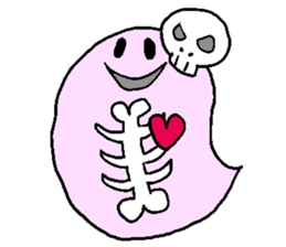 halloween ghost-chan sticker sticker #8146833