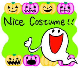 halloween ghost-chan sticker sticker #8146834