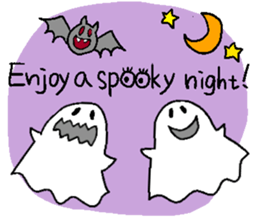 halloween ghost-chan sticker sticker #8146842