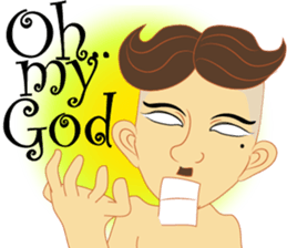 Lai Kanok Cartoon thai v.Ori3Eng sticker #8147046