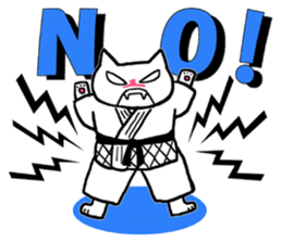 Judo cat sticker #8147565