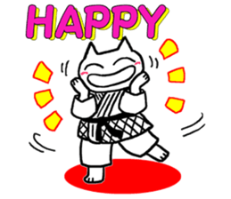 Judo cat sticker #8147570