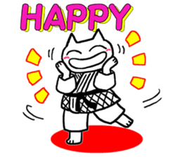 Judo cat sticker #8147570