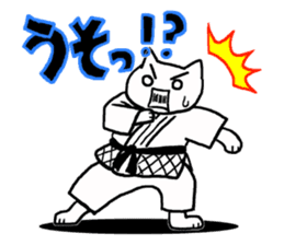 Judo cat sticker #8147574