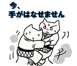Judo cat sticker #8147578