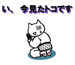Judo cat sticker #8147582