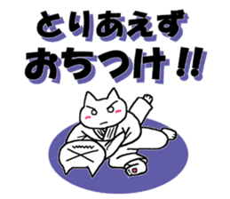 Judo cat sticker #8147584