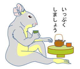 Life at autumn of DEGU and winter sticker #8147924