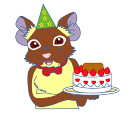 Life at autumn of DEGU and winter sticker #8147925