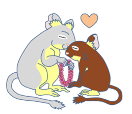 Life at autumn of DEGU and winter sticker #8147947
