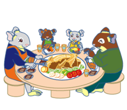 Life at autumn of DEGU and winter sticker #8147960