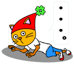 Cat mask Nyan Bow surfing Hen sticker #8149111