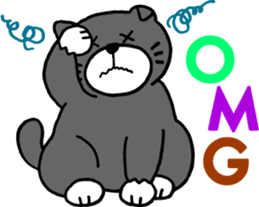 Stray cat POTEKURO sticker #8150192