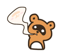 Sticker of the raccoon dog 2!! sticker #8150342