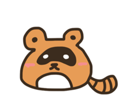Sticker of the raccoon dog 2!! sticker #8150355